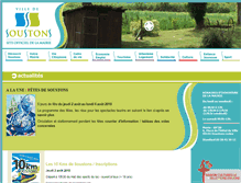 Tablet Screenshot of mairie-soustons.fr